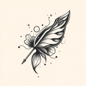 Dotwork Water Tattoo