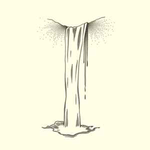 Dotwork Waterfall Tattoo