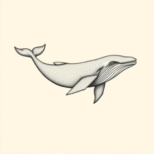 Dotwork Whale Tattoo