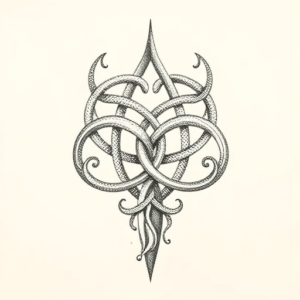 Dotwork Yggdrasil Tattoo