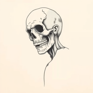 Dotwork Zombie Tattoo