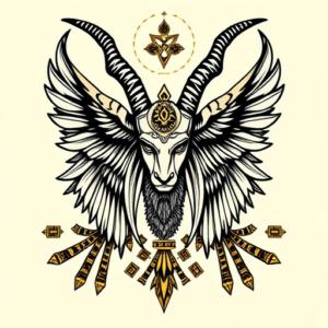 Egyptian Baphomet Tattoo