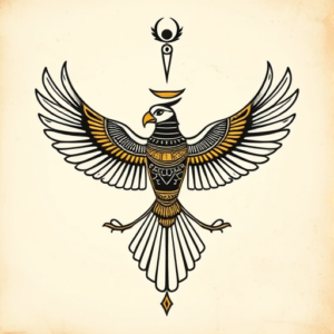 Egyptian Bird Tattoo