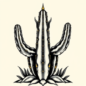 Egyptian Cactus Tattoo