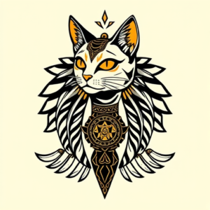 Egyptian Cat Tattoo