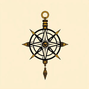 Egyptian Compass Tattoo