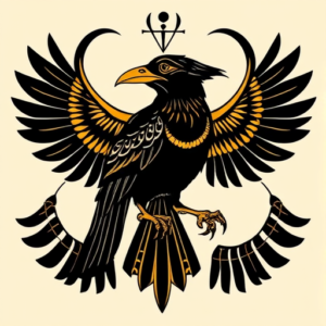 Egyptian Crow Tattoo