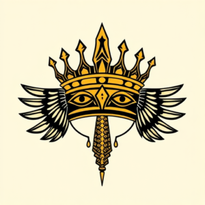 Egyptian Crown Tattoo