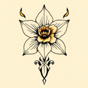 Egyptian Daffodil Tattoo