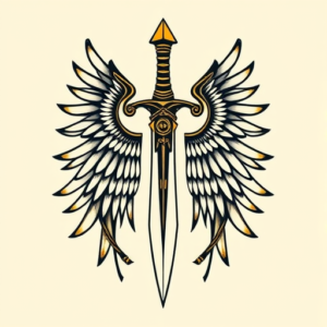 Egyptian Dagger Tattoo