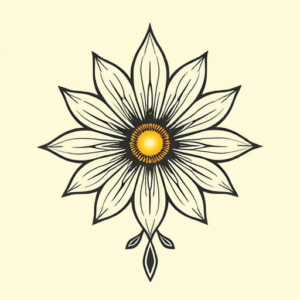 Egyptian Daisy Tattoo
