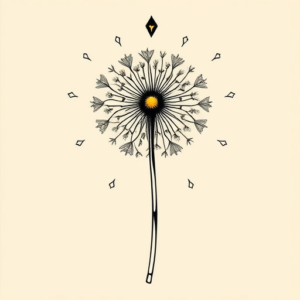 Egyptian Dandelion Tattoo