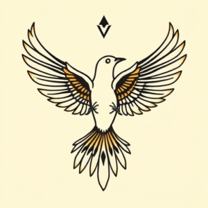 Egyptian Dove Tattoo