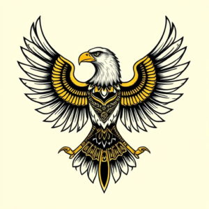 Egyptian Eagle Tattoo