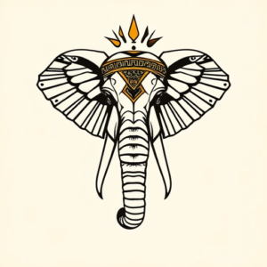 Egyptian Elephant Tattoo