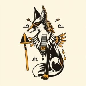 Egyptian Fox Tattoo