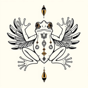 Egyptian Frog Tattoo