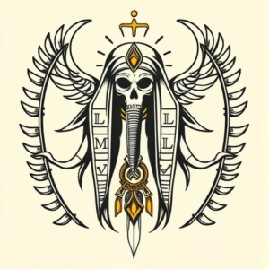 Egyptian Ghost Tattoo