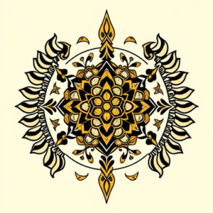 Egyptian Honeycomb Tattoo