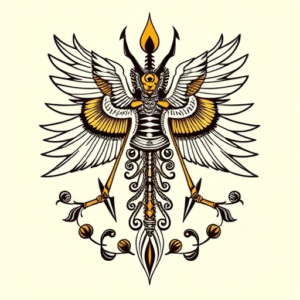 Egyptian Icarus Tattoo