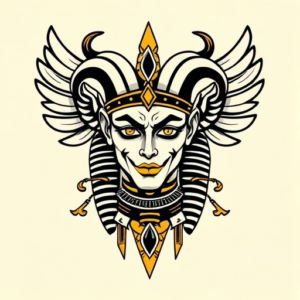 Egyptian Joker Tattoo