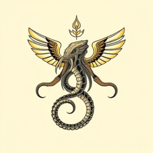 Egyptian Kraken Tattoo