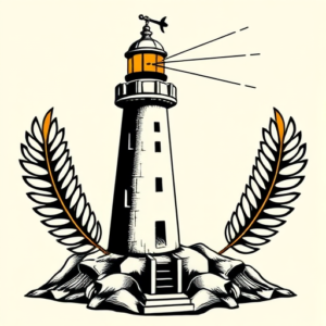 Egyptian Lighthouse Tattoo