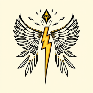 Egyptian Lightning Tattoo