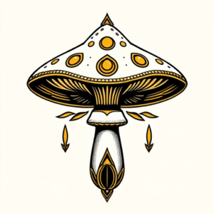 Egyptian Mushroom Tattoo