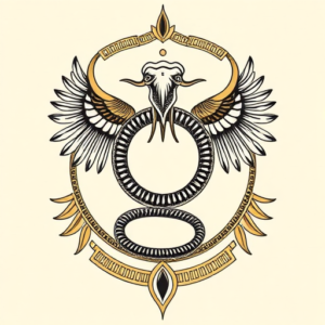 Egyptian Ouroboros Tattoo