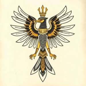 Egyptian Quetzalcoatl Tattoo