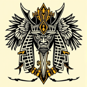 Egyptian Samurai Tattoo