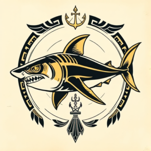 Egyptian Shark Tattoo
