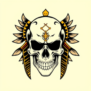 Egyptian Skull Tattoo