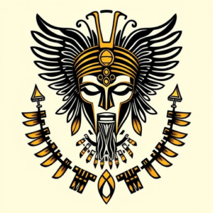 Egyptian Spartan Tattoo