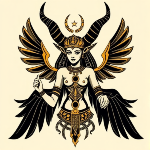 Egyptian Succubus Tattoo