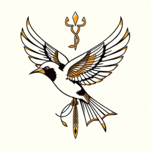 Egyptian Swallow Tattoo