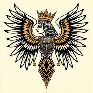 Egyptian Valkyrie Tattoo