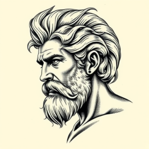 Engraving Achilles Tattoo