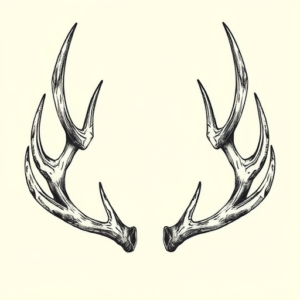 Engraving Antler Tattoo