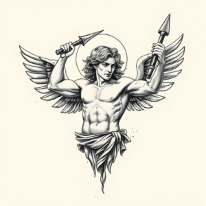 Engraving Apollo Tattoo