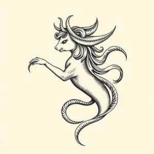 Engraving Aquarius Tattoo