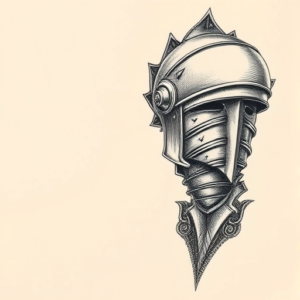 Engraving Armor Tattoo