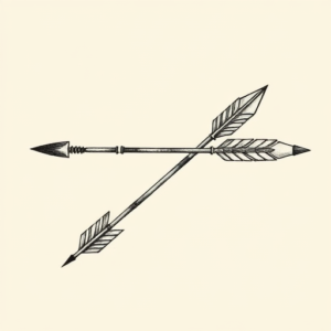 Engraving Arrow Tattoo