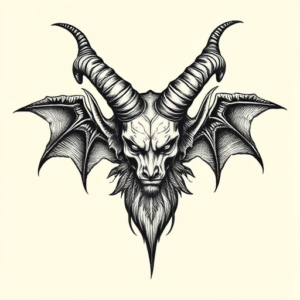 Engraving Baphomet Tattoo
