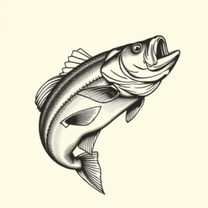 Engraving Bass Tattoo