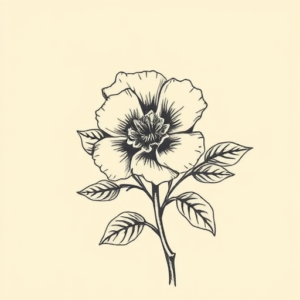 Engraving Bluebonnet Tattoo
