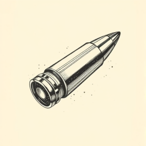 Engraving Bullet Tattoo