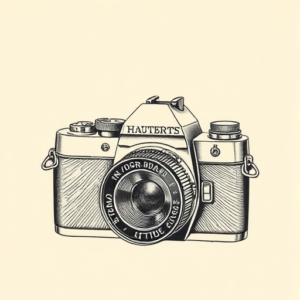 Engraving Camera Tattoo