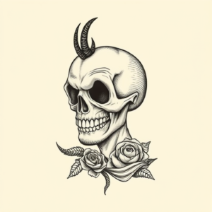 Engraving Cartoon Tattoo